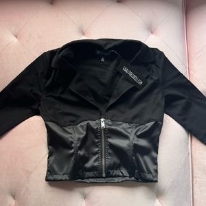 NWT Dollskill Current Mood Dark n Dainty Corset Blazer SIZE MEDIUM
